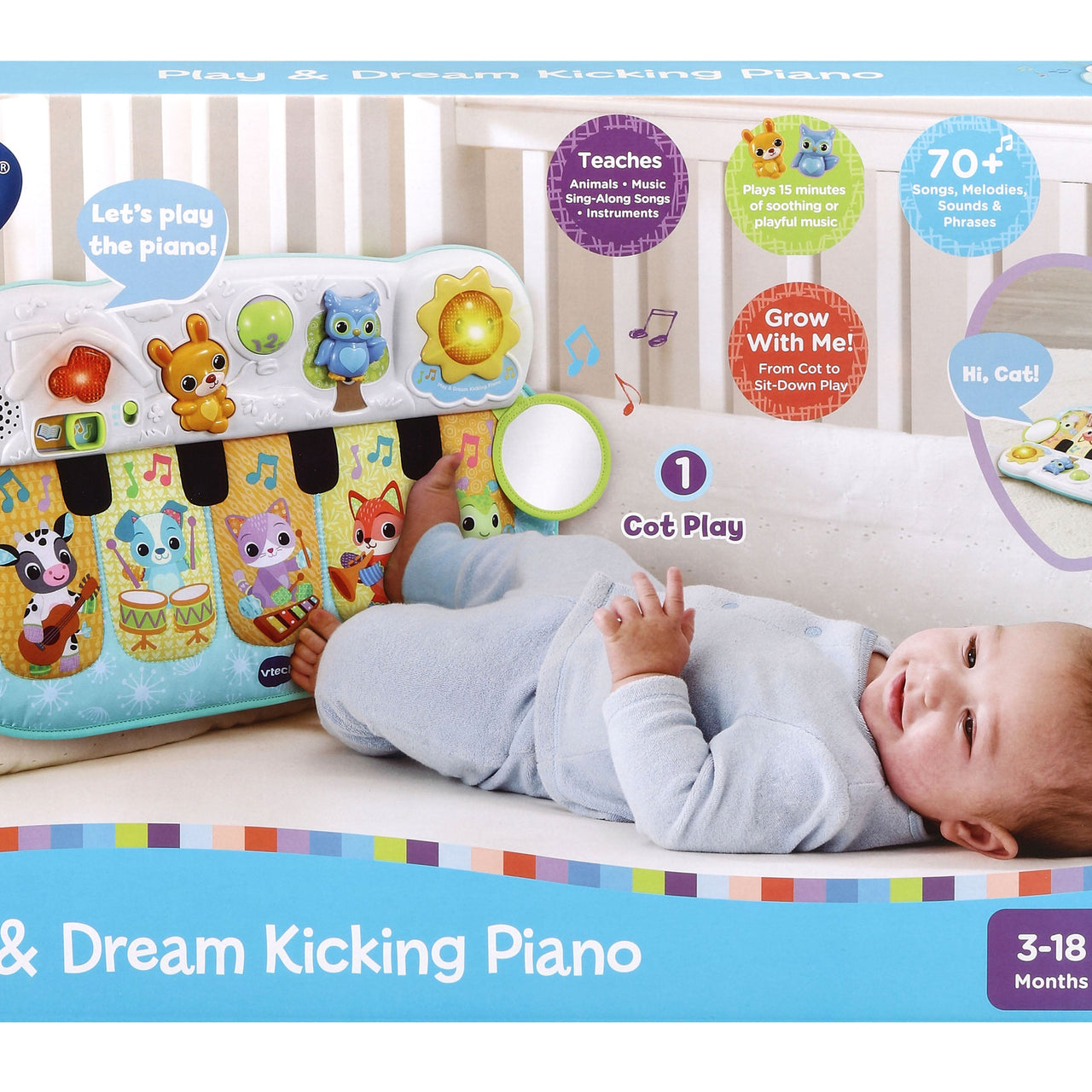 Vtech Play & Dream Kicking Piano | Kulud Pharmacy