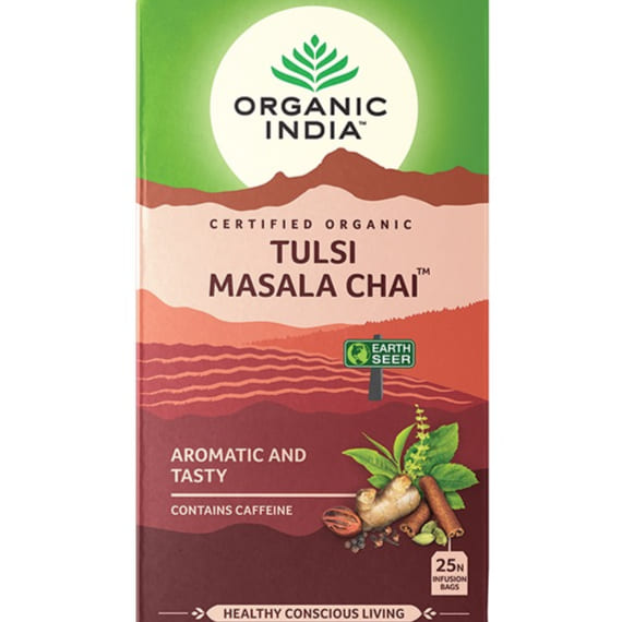 Organic India Tulsi Masala Chai 25Bags | Tea Organic India Tulsi Masala Chai 25Bags | Tea