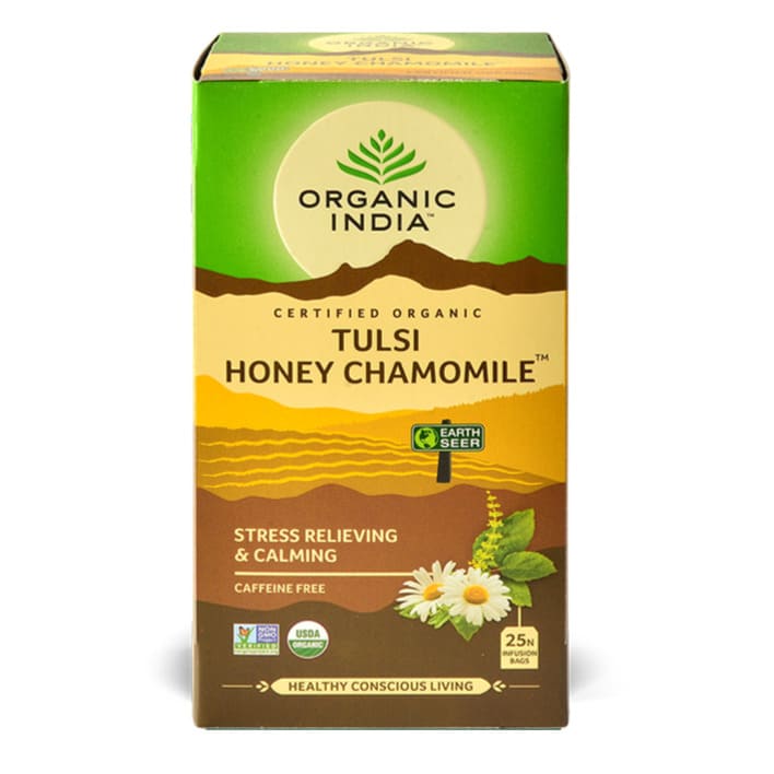 Organic India Tulsi Honey Chamomile 25 Bags | Tea Organic India Tulsi Honey Chamomile 25 Bags | Tea