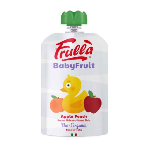 Frulla Organic Baby Fruit Puree Apple Peach 100G