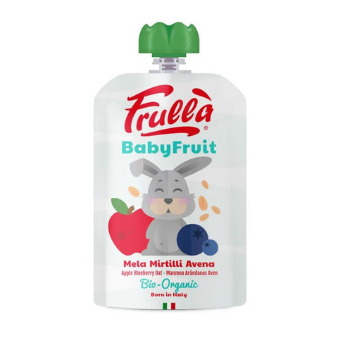 Frulla Organic Baby Fruit Puree Apple Blueberry Oat 100G