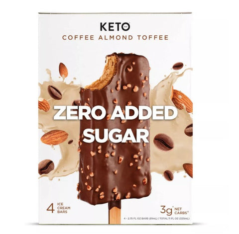 Keto Pint Coffee Almond Toffee Ice Cream Bar 81ml