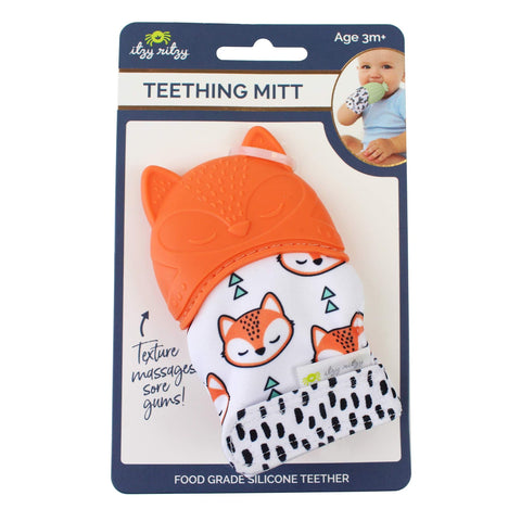 Itzy Ritzy Teething Mittens - Fox