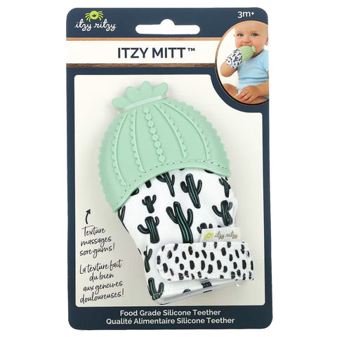 Itzy Ritzy Teething Mittens - Cactus