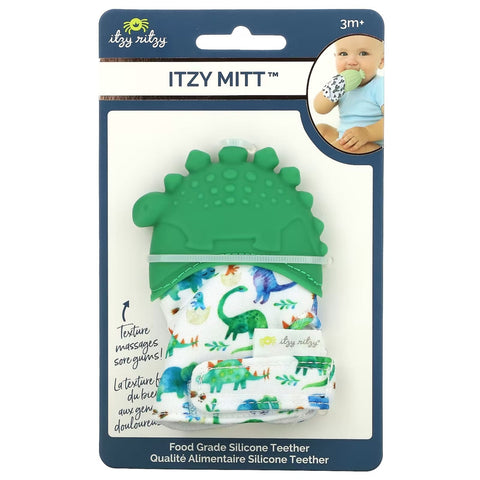 Itzy Ritzy Teething Mittens - Dinosaur