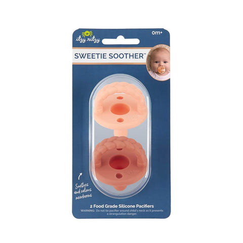 Itzy Ritzy Soother Pacifier 2pk- Apricot/Terracota