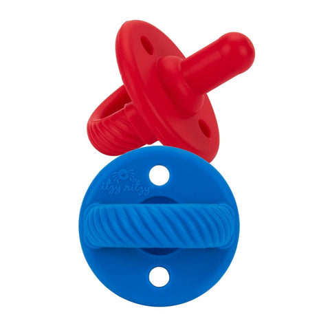 Itzy Ritzy Soother Pacifier 2pk- Red/Blue