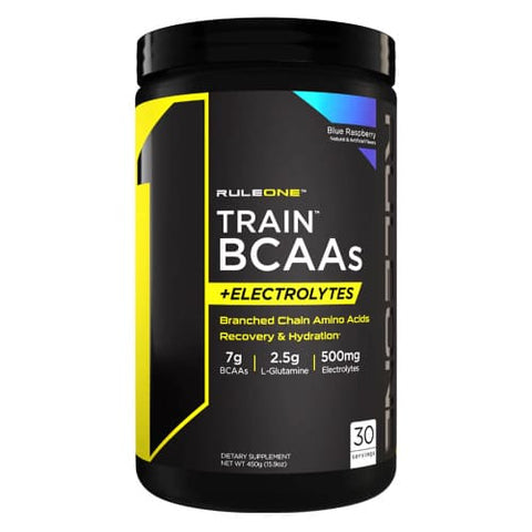Rule 1.clear Raspberry Rule 1 Train bcaa 30 Serv Blue Raspberry 450G | Kulud Pharmacy