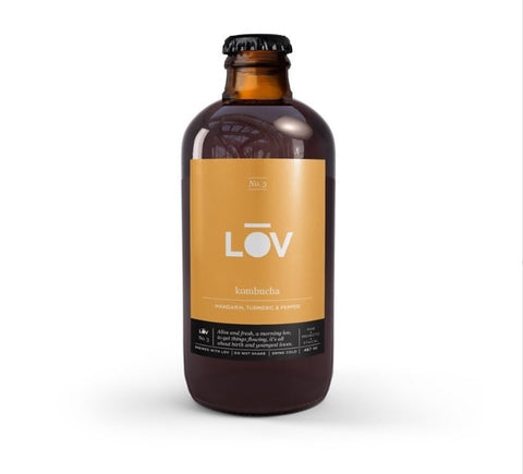 Lov Kombucha - Mandarin, Turmeric & Pepper 330Ml