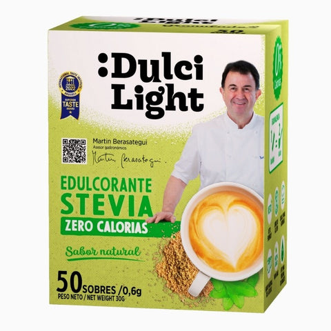 Dulci Light Stevia Sweetener 50 pakets-30g