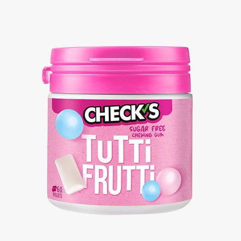 Check's Chewing Gum Tutti Frutti Jar 70G