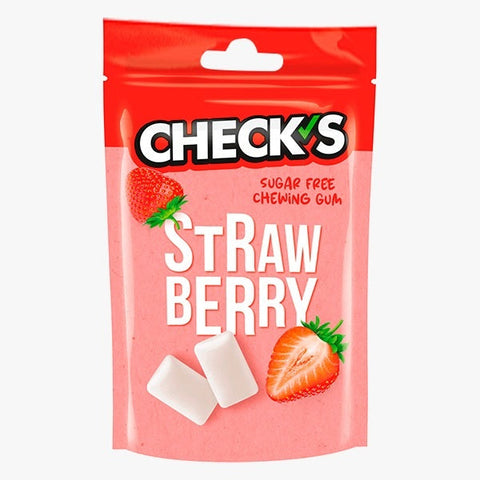 Check's Chewing Gum Strawberry Mini Doypack 21G