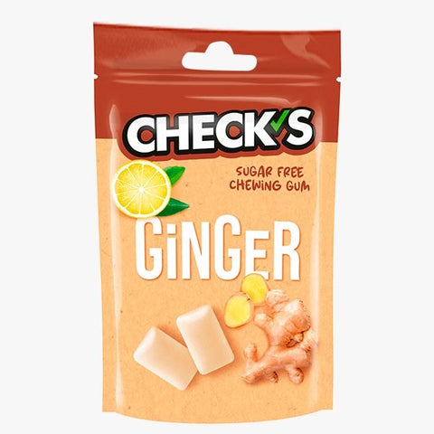 Check's Chewing Gum Ginger Mini Doypack 21G