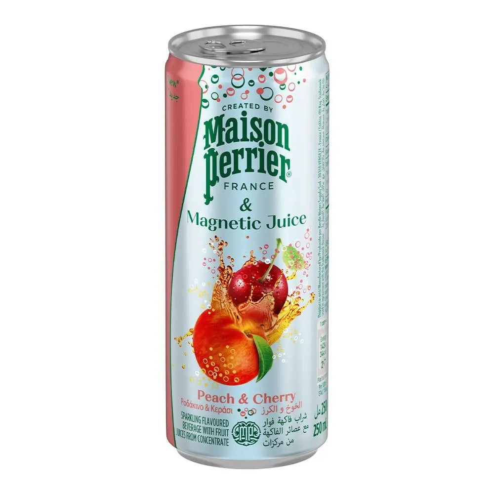 Maison Perrier Slim Can Peach Cherry 250Ml | Carbonated drinks Maison Perrier Slim Can Peach Cherry 250Ml | Carbonated drinks