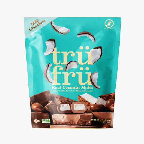 Tru Fru Real Coconut Melts Milk Choc 119G