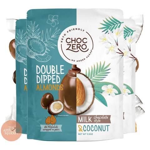 Choc Zero Dipped Almonds Coconut Milk Choc 100g