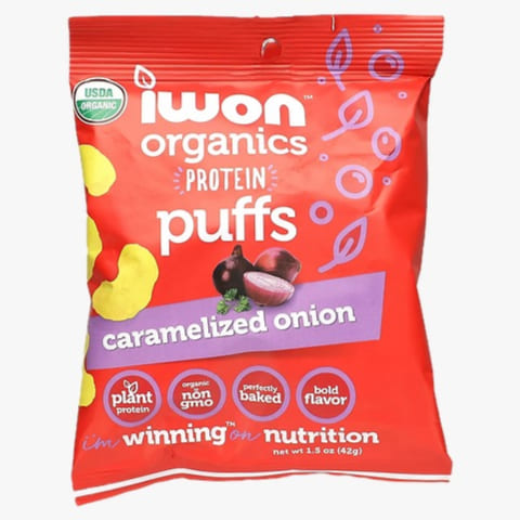 Iwon protein Puffs Carmelized Onion 42G