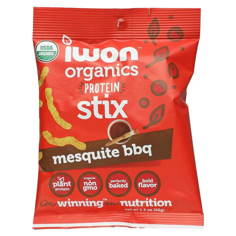 Iwon Organics protein Stix Mesquite Bbq 42G