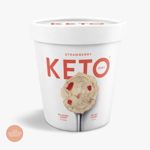 Keto Pint Ice Cream Strawberry Cup 473Ml