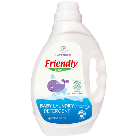 Friendly Organic 2000Ml Lavender Baby Laundry Detergent, White