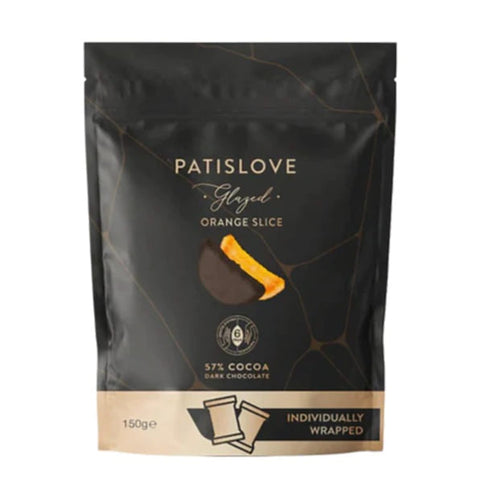 Patiswiss Full Covered Dark Chocolate Orange Slice 150G