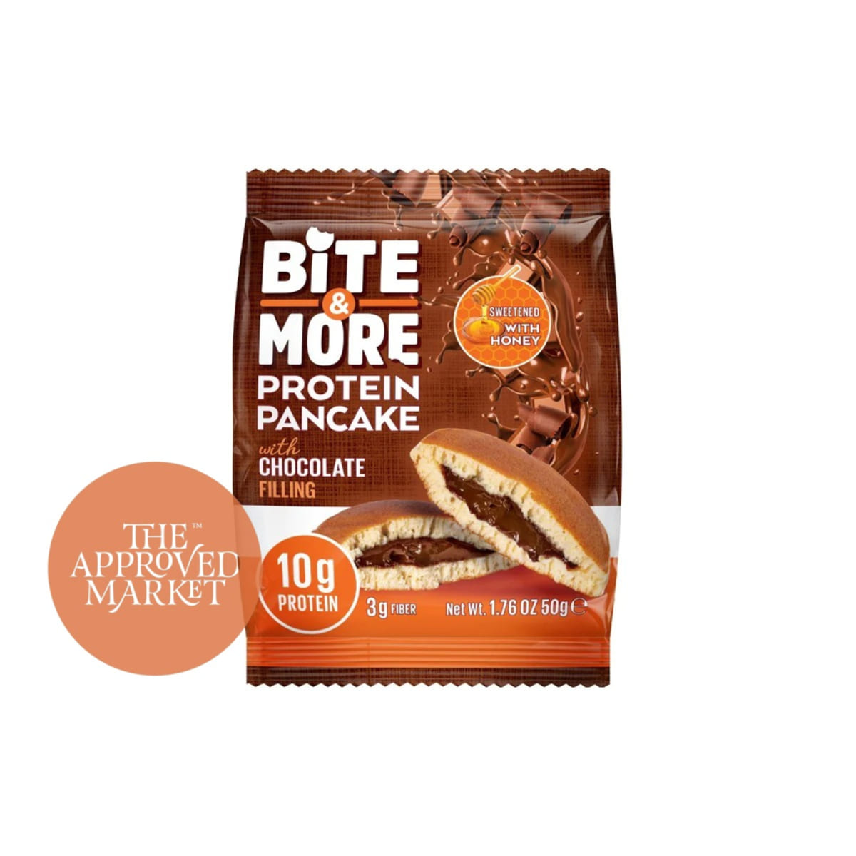 Bite & More protein Pancake Chocolate 50G | Protein Snacks Bite & More protein Pancake Chocolate 50G | Protein Snacks