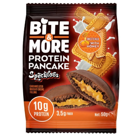 Bite & More protein Pancake With Speculoos 50G | Protein Snacks Bite & More protein Pancake With Speculoos 50G | Protein Snacks