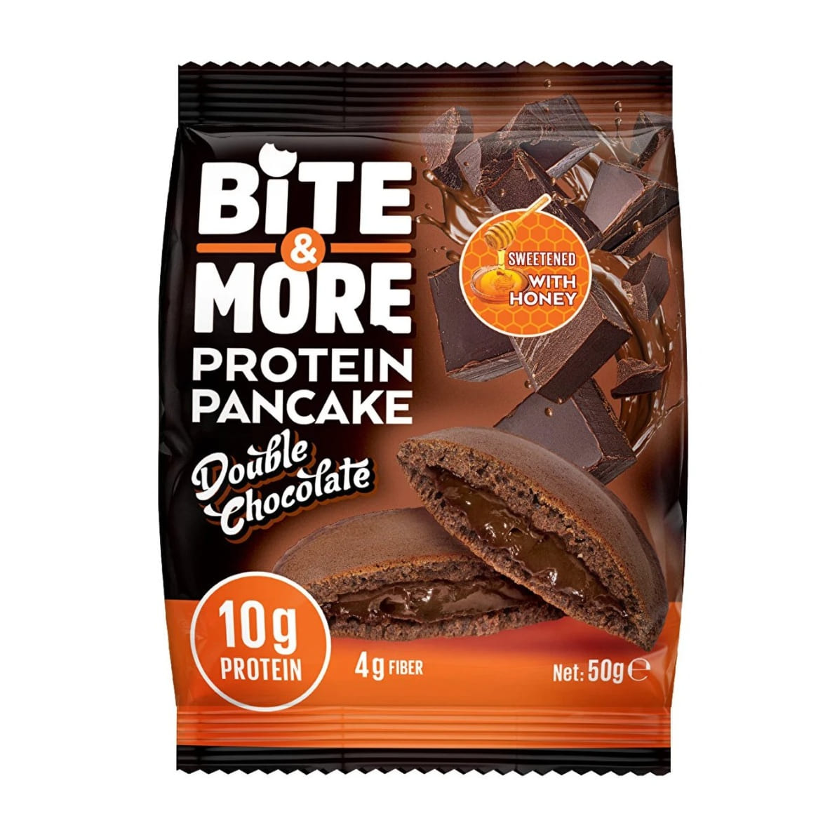 Bite & More protein Pancake With Double Chocolate 50G | Protein Snacks Bite & More protein Pancake With Double Chocolate 50G | Protein Snacks