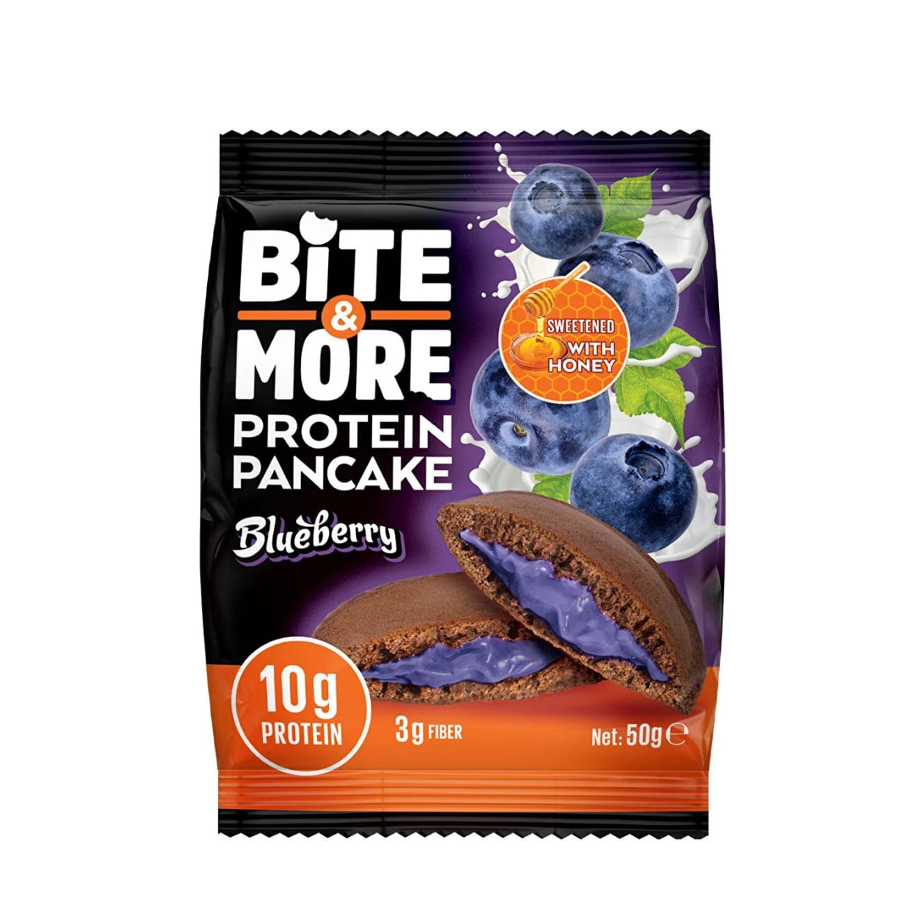 Bite & More protein Pancake With Blueberry 50G | Protein Snacks Bite & More protein Pancake With Blueberry 50G | Protein Snacks