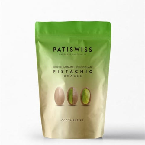 Patiswiss Dolce Caramel Chocolate Pistachio Dragee 80 G