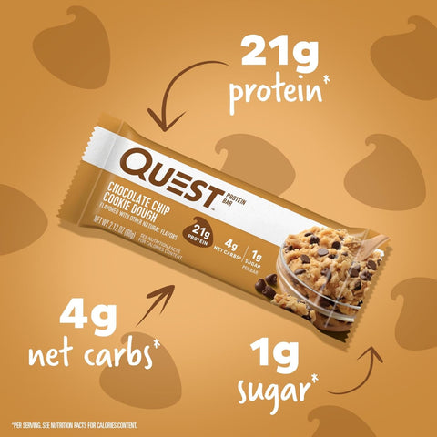 Quest Bar Chocolate Chip Cookie Dough 60g