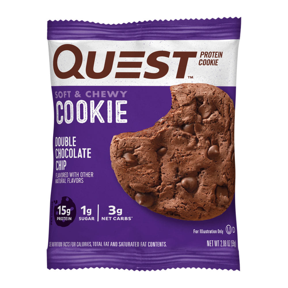 Quest protein Cookie Double Chocolate Chips 59 G | Protein Snacks Quest protein Cookie Double Chocolate Chips 59 G | Protein Snacks