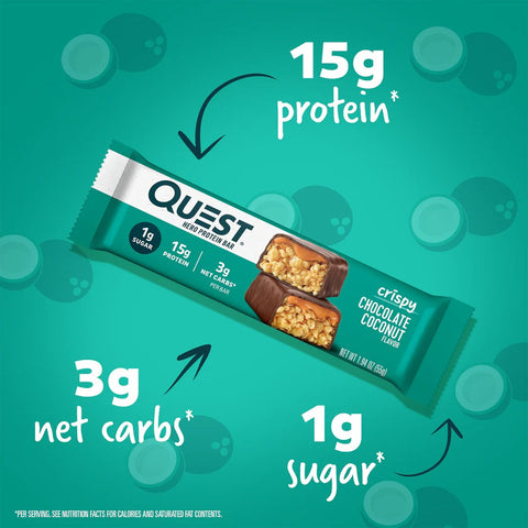 Quest Hero Protein Bar Crispy Chocolate Coconut 50G