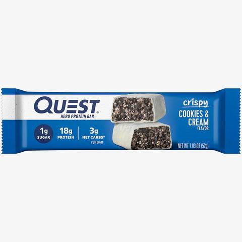 Quest Hero Protein Bar Crispy Cookie And Cream 50G