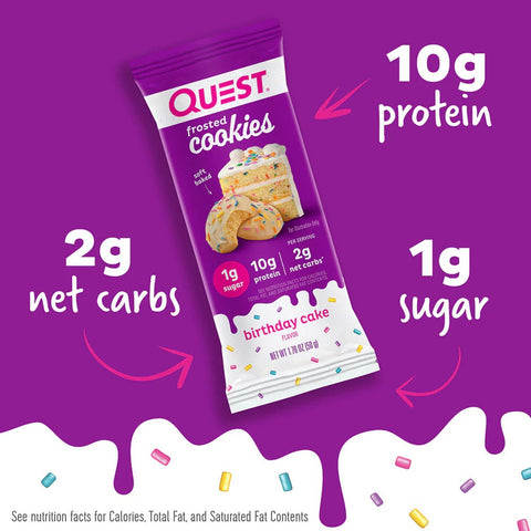 Quest Frosted Cokie Birthday Cake 50G