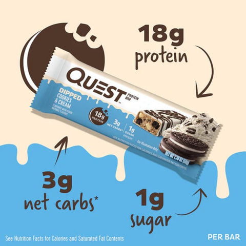 Quest Bar - Dipped Cookies & Cream 50G