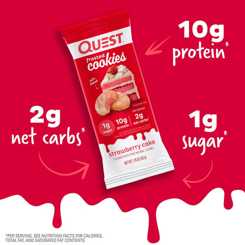 Quest Frosted Cookie Strawberry Cake 50G