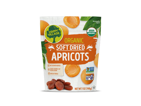 Happy Village Organic Soft Apricots 198G