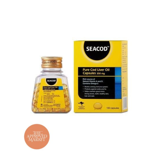 Seacod Pure Cod Liver Oil Caps 300mg | Fish Oil & Omega Seacod Pure Cod Liver Oil Caps 300mg | Fish Oil & Omega