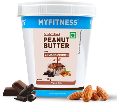 My Fitness High Protein Peanut Butter Chocolate Almond Crunchy 510G