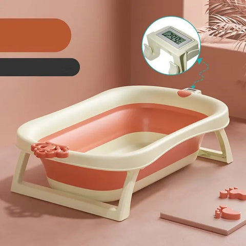 Little Angel - Baby Collapsible Washbasin And Bathtub (Peach)