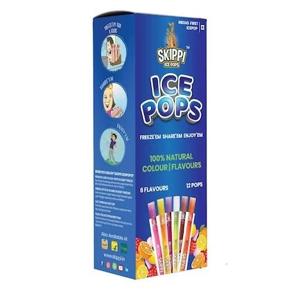 Skippi Ice Pops Assorted  12x70 Ml