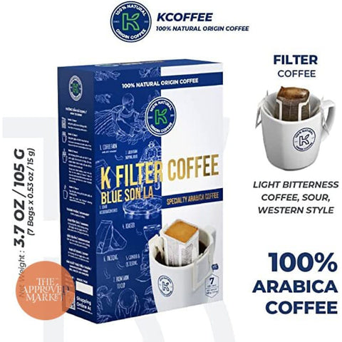 K-Coffee Filter Blue Sonla Specialty Arabica Coffee Instant Coffee 105g