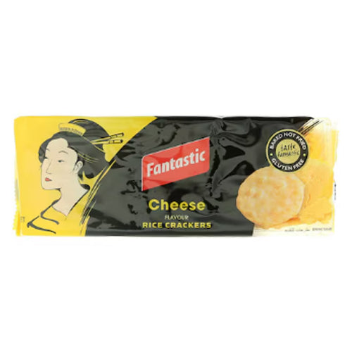 Fantastic Rice Cracker Cheese 100 Gms | Protein Cookies and Snacks Fantastic Rice Cracker Cheese 100 Gms | Protein Cookies and Snacks