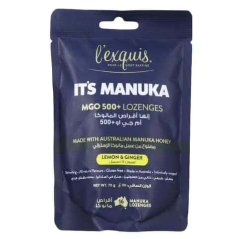 L'Exquis It'S Manuka Lozenges Mgo 500+ Lemon Ginger 75G