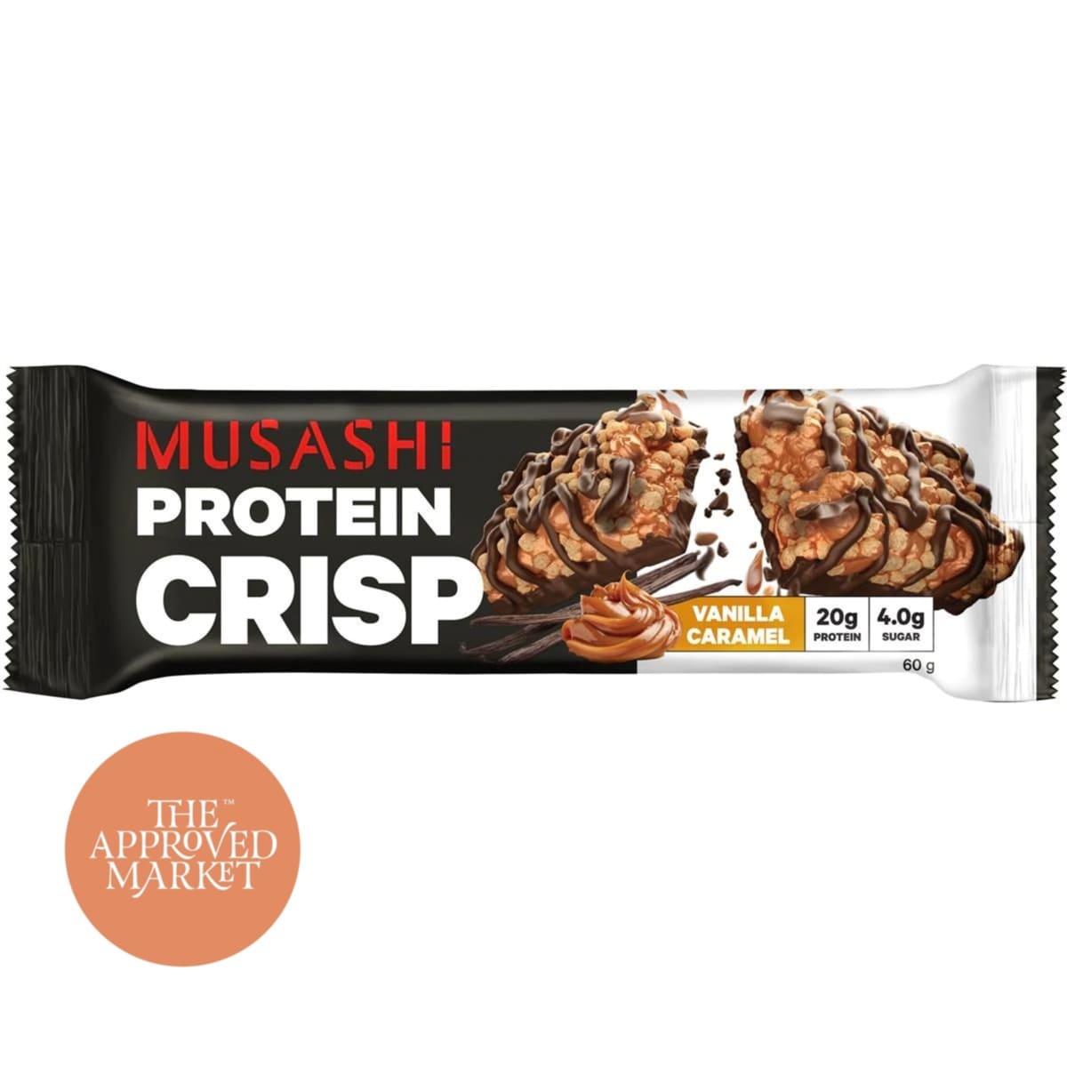 Musashi - protein Crisp Vanilla Caramel 60g | Protein Snacks Musashi - protein Crisp Vanilla Caramel 60g | Protein Snacks