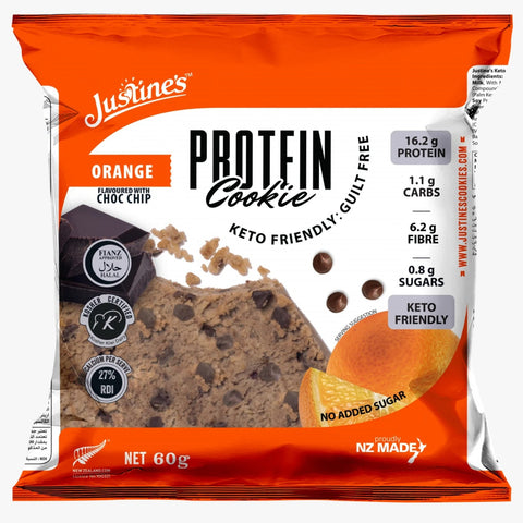 Justine'S protein Keto Cookie Orange Chocolate Chip 60g