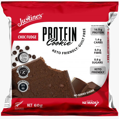 Justine'S protein Keto Cookie Chocolate Fudge Brownie 60g