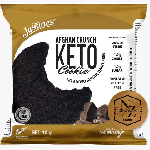 Justine'S Keto Cookie Afghan Crunch 40g