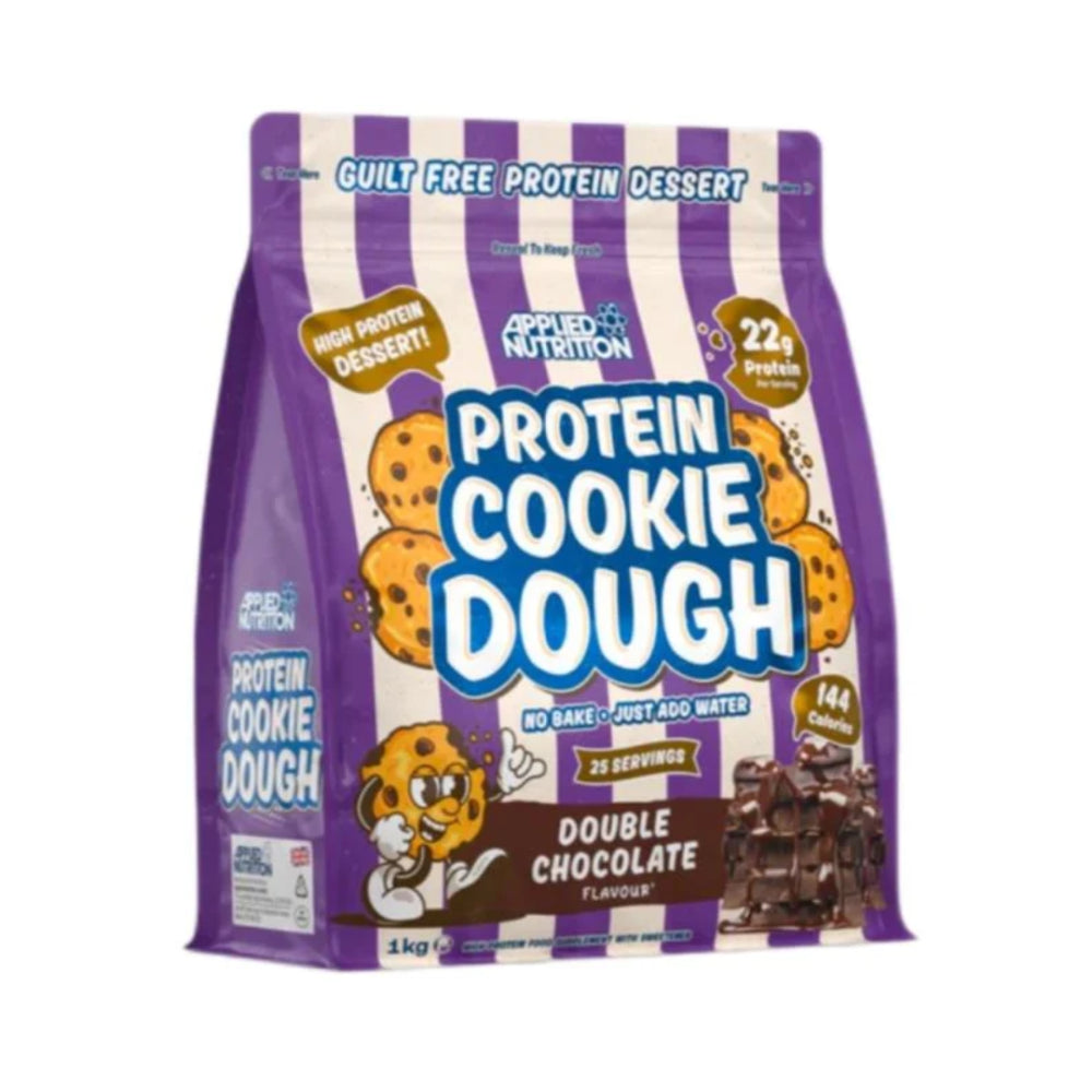Applied Nutrition Cookie Dough - Double Chocolate 1Kg | Protein Cookies Applied Nutrition Cookie Dough - Double Chocolate 1Kg | Protein Cookies